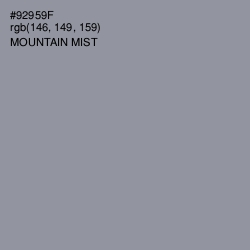 #92959F - Mountain Mist Color Image